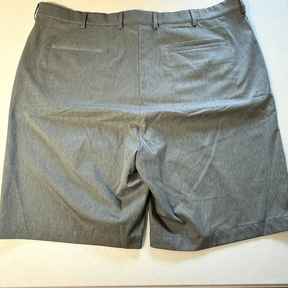 GREG NORMAN MENS 40 GRAY‎ SHORTS GOLF CHINO TRAVEL 4 WAY STRETCH
